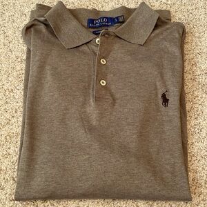 Men’s Brown Ralph Lauren Polo Golf Shirt LG